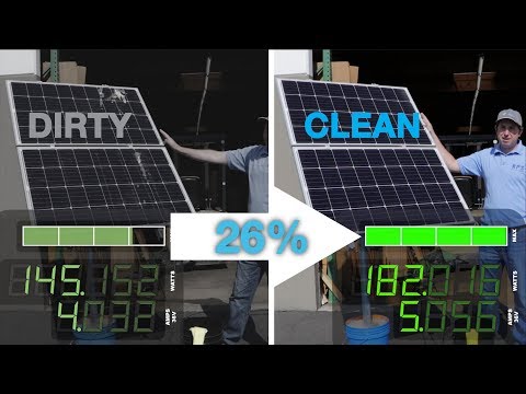 Dirty vs Clean Solar Panel - Power Output Comparison and HowTo