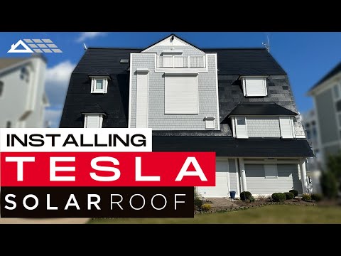 Installing the World&#039;s Steepest Tesla Solar Roof