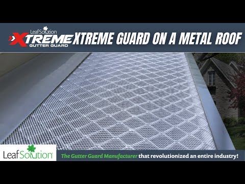 Xtreme Guard on a Metal Roof | Leaf Solution Xtreme Micro Mesh