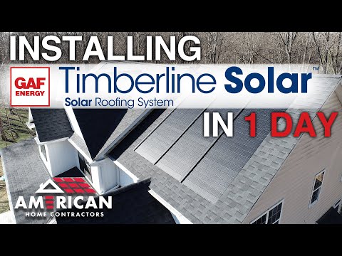 In Depth Installation: GAF Timberline Solar Roofing System