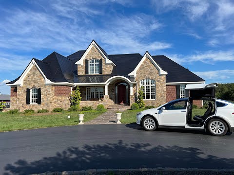 Tesla Solar Roof installation in Virginia&#039;s horse country